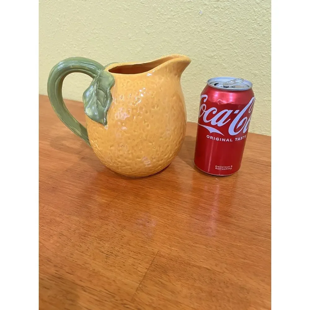 Vintage Ceramic Lemon Shaped Pitcher